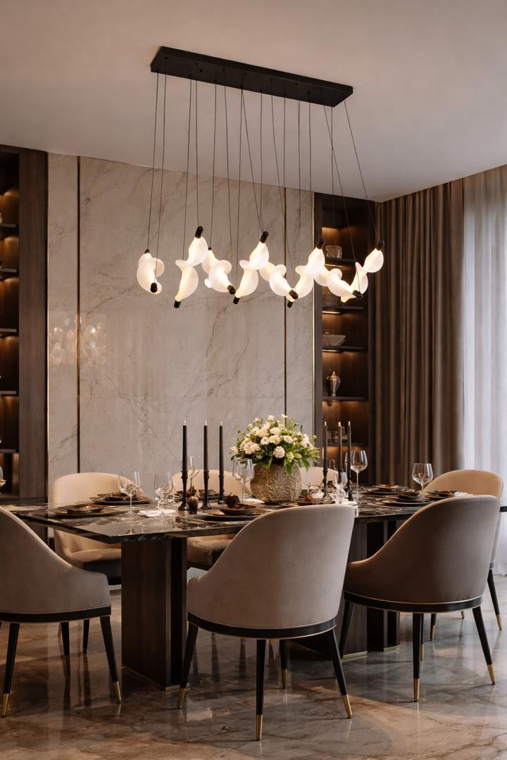 Fivestar Floating Petals LED Chandelier