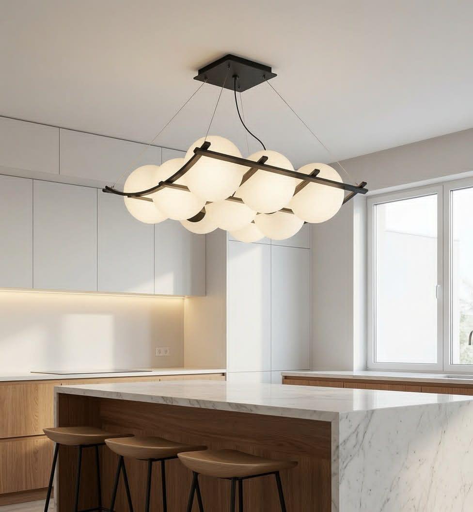 Modern cloud-style pendant chandelier