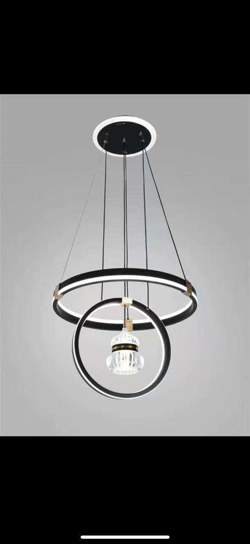 Modern circular ring pendant chandelier