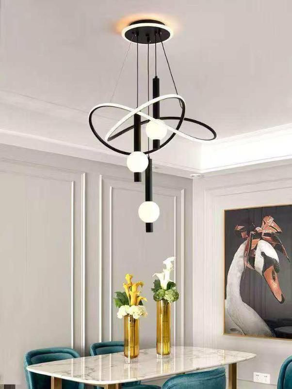 circular ring pendant chandelier
