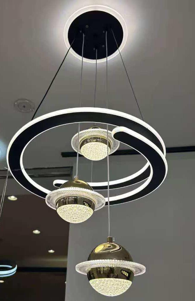 Modern luxury LED ring chandelier
