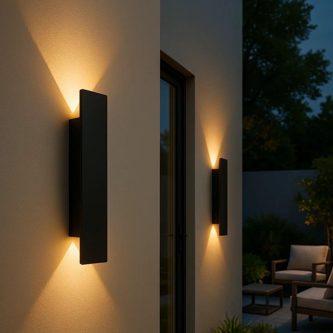 Modern outdoor LED wall light