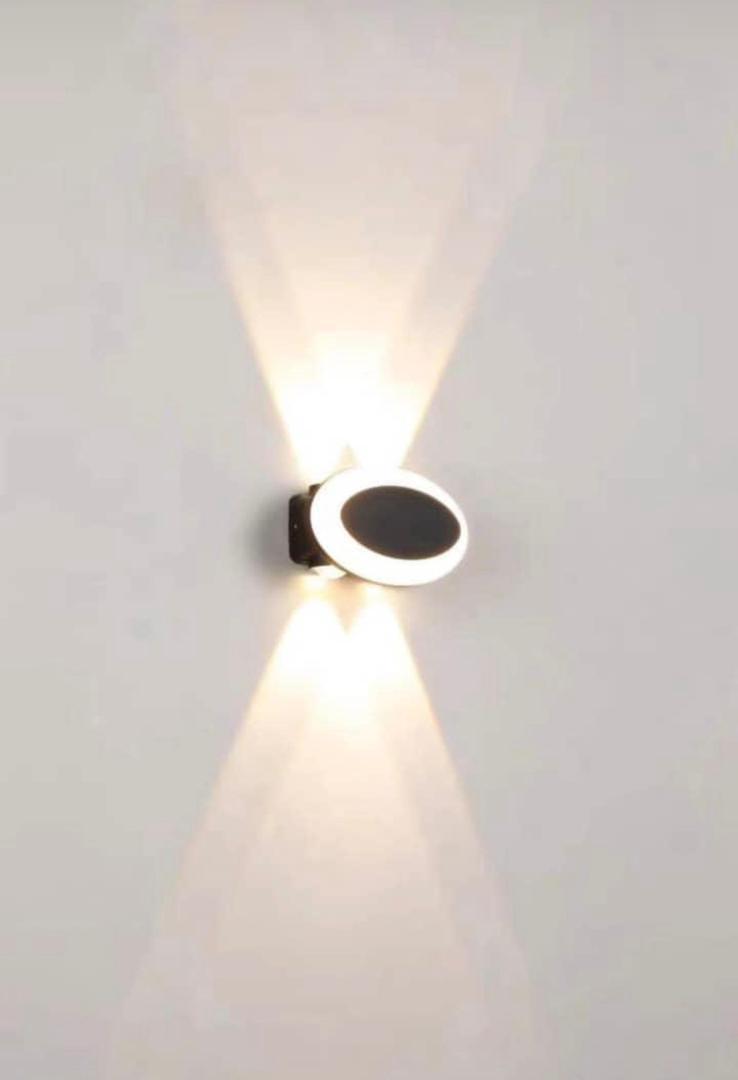 Modern round LED wall sconce