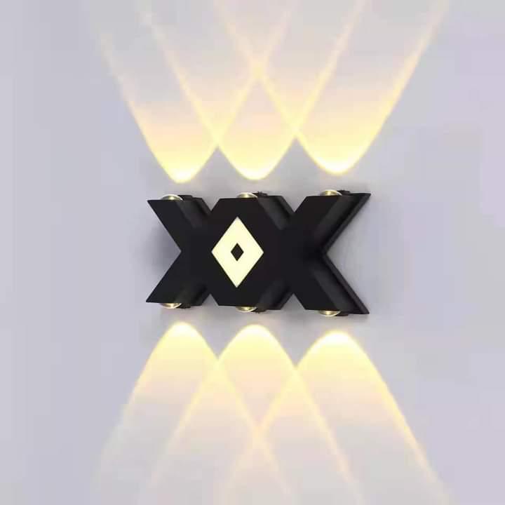 Modern geometric LED wall light